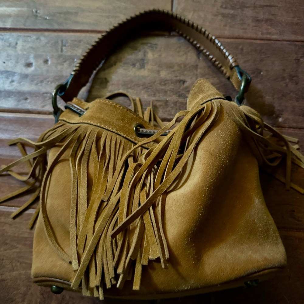 PATRICIA NASH LEATHER FRINGE PURSE